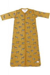 Meyco - Baby Sleeping Bag, Detachable Sleeve Lined Zebra Animal - Honey Gold 70cm - Mari Kali Stores Cyprus